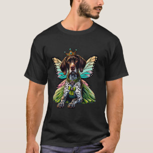 Deutsch Drahthaarpointer Lustiger GSP VATER MUTTER T-Shirt