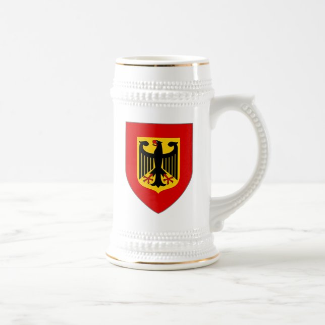 Deutsch-Eagle-Schild Stein Bierglas (Rechts)