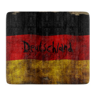 Deutsch Flagge - Vintage... Schneidebrett