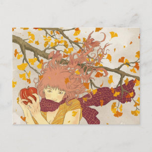 Deutsch für Herbst Postkarte