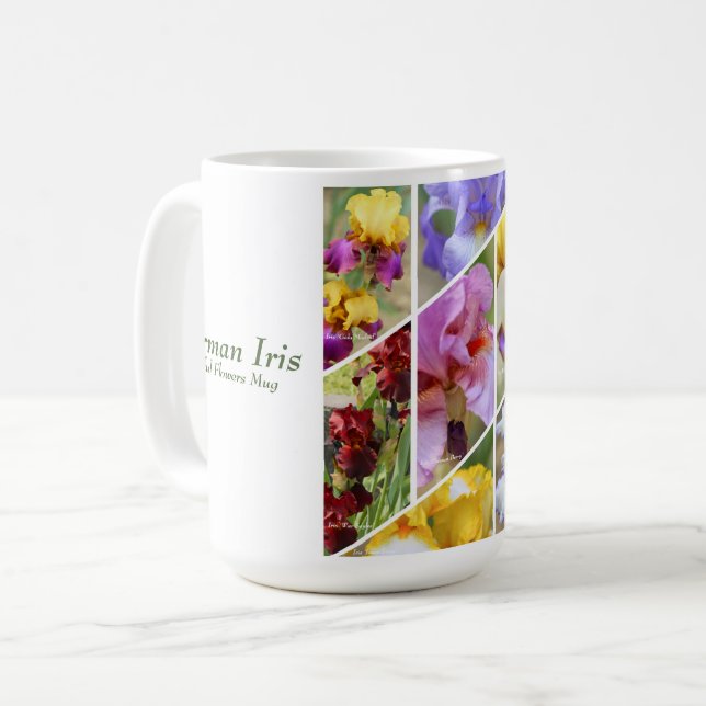 Deutsch Iris [Klassische Tasse] Kaffeetasse (Vorderseite Links)