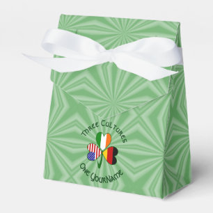 Deutsch Irisch Amerikanisch Kleeblatt Personalisie Geschenkschachtel