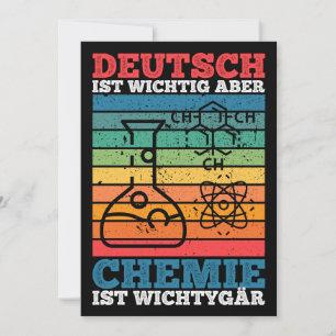 Deutsch Ist Wichtig Aber Chemie I Wichtiger tiger Einladung