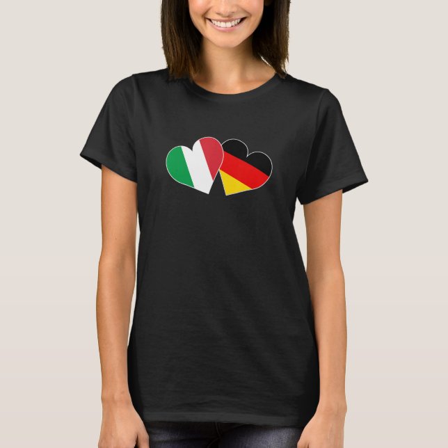 Deutsch Italienisch Deutschland Italienisch Deutsc T-Shirt (Vorderseite)