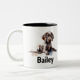 Deutsch Kurzfarbige Pointer-Tasse Zweifarbige Tasse