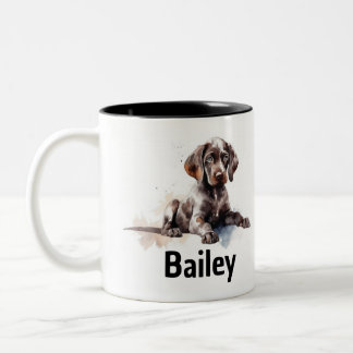 Deutsch Kurzfarbige Pointer-Tasse Zweifarbige Tasse