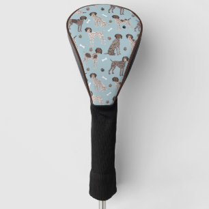 Deutsch Kurzgezogener Zeiger-Hundeknochen und Paw Golf Headcover