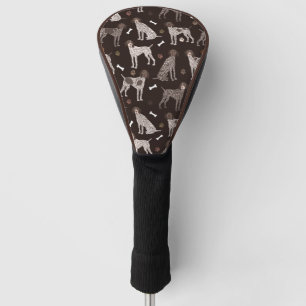 Deutsch Kurzgezogener Zeiger-Hundeknochen und Paw Golf Headcover