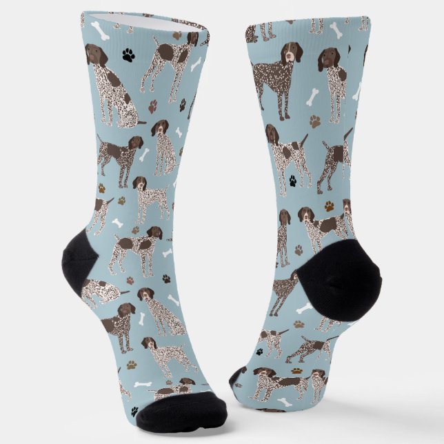 Deutsch Kurzgezogener Zeiger-Hundeknochen und Paw  Socken (Gewinkelt)