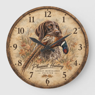 Deutsch Kurzhaar Große Wanduhr