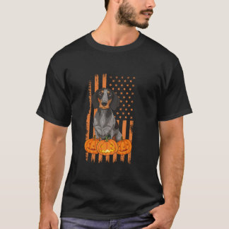 Deutsch Kurzhaar Pointer Dog USA Flag Patriotic T-Shirt
