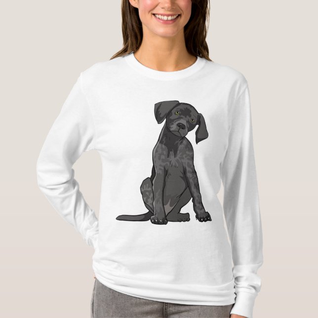 Deutsch Kurzhaarige Pointer Dog Sweatshirt Liebe T-Shirt (Vorderseite)