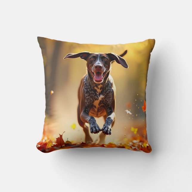 Deutsch Kurzhaarige Pointer Elegant-Kissen Kissen (Vorderseite)