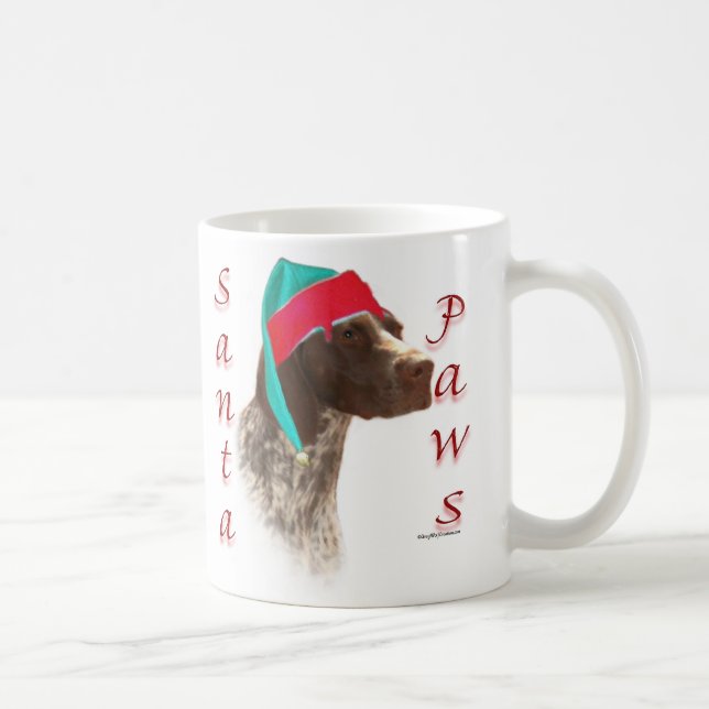 Deutsch Kurzhaarige Pointer Santa Paws Kaffeetasse (Rechts)