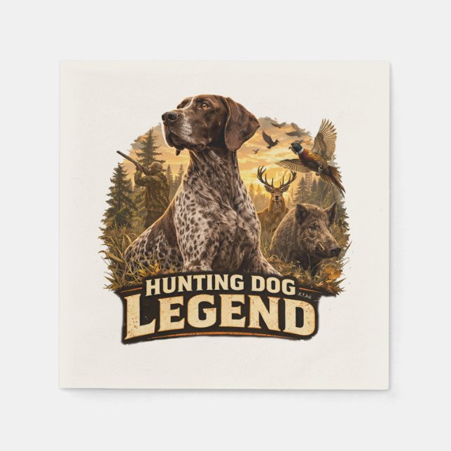 Deutsch Kurzhaarige Pointer  Serviette (Vorderseite)