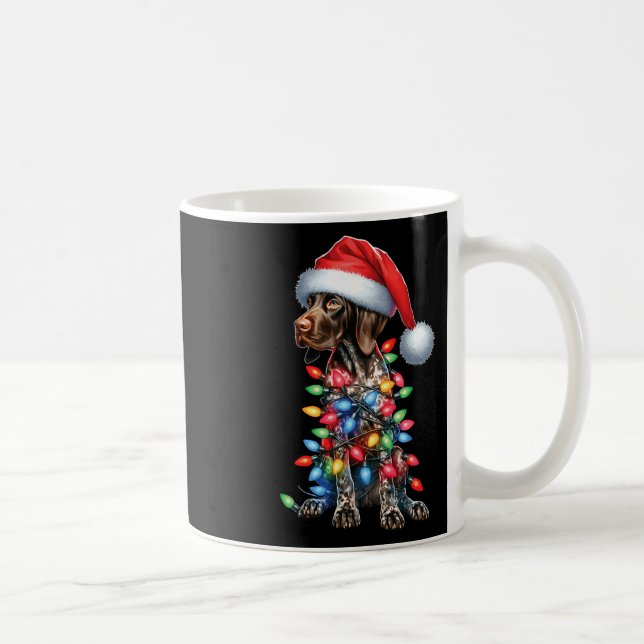Deutsch Kurzhaarige Pointerdog Liebhaber Weihnacht Kaffeetasse (Rechts)