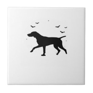 Deutsch Kurzhaariger Vorstehhund Halloween Mond Si Fliese
