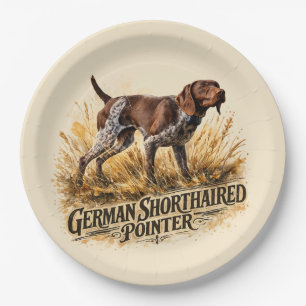 Deutsch Kurzhaariger Vorstehhund Pappteller