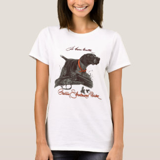 Deutsch Kurzhaariges Shirt mit langen Schlangen. A