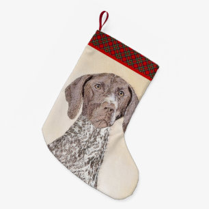 Deutsch Kurzhaarmalerei - Hundekunst Kleiner Weihnachtsstrumpf
