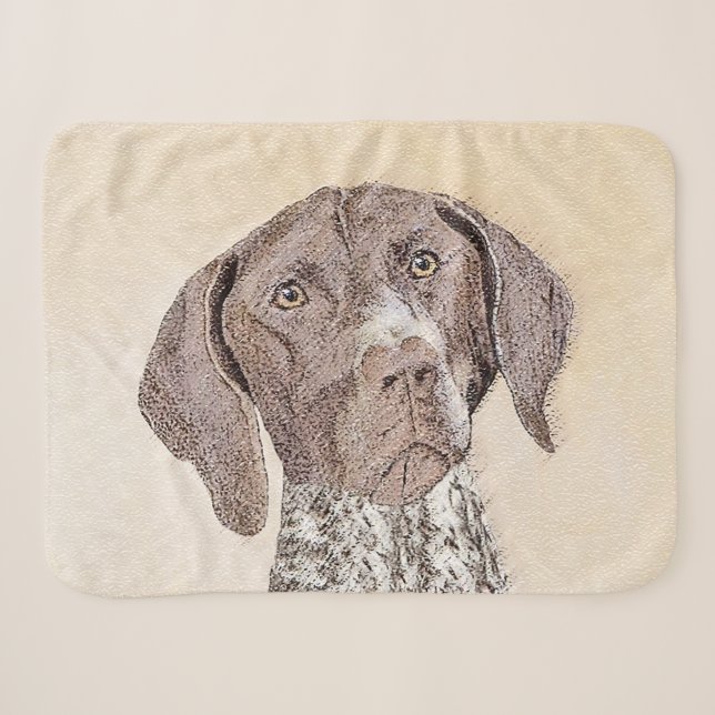 Deutsch Kurzhaarmalerei - Hundekunst Sherpadecke (Vorderseite (Horizontal))