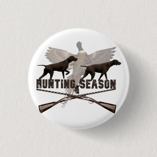 Deutsch Kurzhaarpointer, kurzhaar, Tapestry Post Button