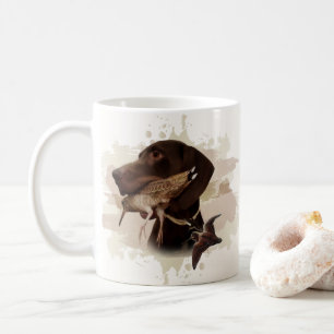 Deutsch Kurzhaarpointer, kurzhaar, Tapestry Post Kaffeetasse