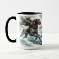 Deutsch Kurzpointer "Over River Coffee Tasse"