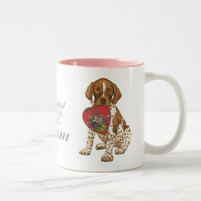 Deutsch Kurzpornografie Mama Zweifarbige Tasse (Rechts)
