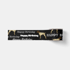 Deutsch Kurzportrait Birthday Ribbon, APS, Satinband