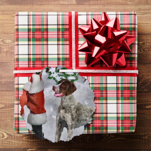 Deutsch Kurzportraits Weihnachtsgeschenke Ornament Karte (Insitu (Geschenk))