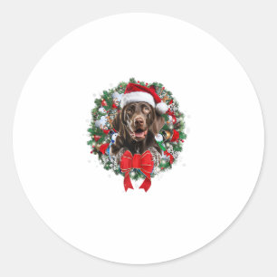 Deutsch Kurzporträt Weihnachtskraut Decora Runder Aufkleber