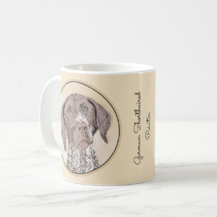 Deutsch Kurzzeitermalerei - Hundekunst Kaffeetasse
