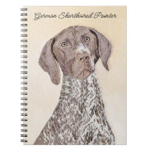 Deutsch Kurzzeitermalerei - Hundekunst Notizblock