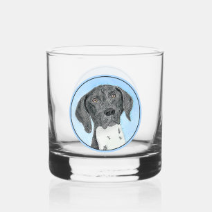 Deutsch Kurzzeitermalerei - Hundekunst Whiskyglas