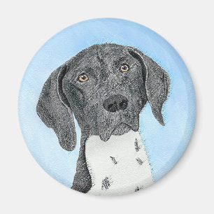 Deutsch Kurzzeitermalerei - Originalkunst Magnet