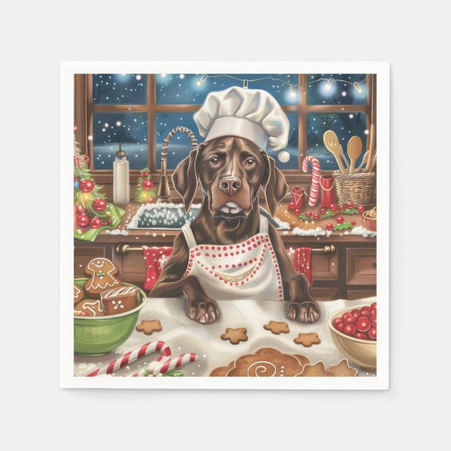 Deutsch Kurzzeitreise Backen: Festlich Serviette (Vorderseite)