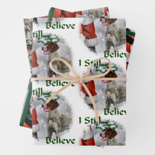 Deutsch Kurzzeitweilig Pointer Weihnachten Geschenkpapier Set