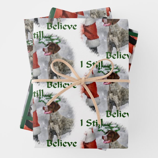 Deutsch Kurzzeitweilig Pointer Weihnachten Geschenkpapier Set (Beispiel)