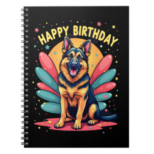 Deutsch Langhaar Happy Birthday Party Shep Clot Notizblock
