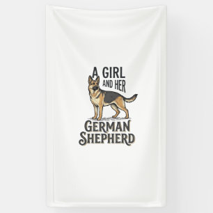 Deutsch Langhaar Mädchen-Shirt Vintage Hundeliebha Banner