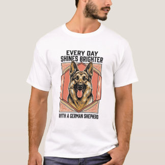 Deutsch Langhaar-Shirt Vintage Gravur Hunde Liebha T-Shirt