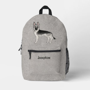 Deutsch-Schwarzwälder-Schäferhund mit individuelle Bedruckter Rucksack