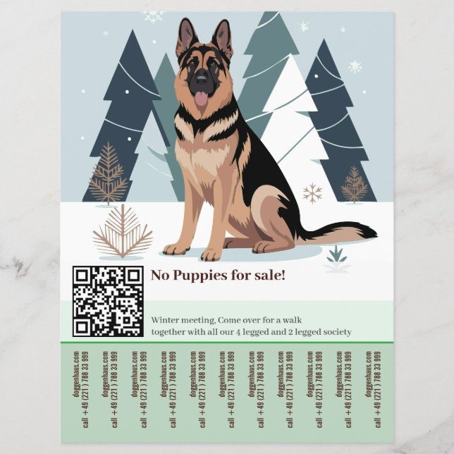 Deutsch-Schweizer-Hund-Flugblatt Flyer (Vorne)