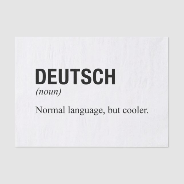 DEUTSCH SEIDENPAPIER (Vorderseite)
