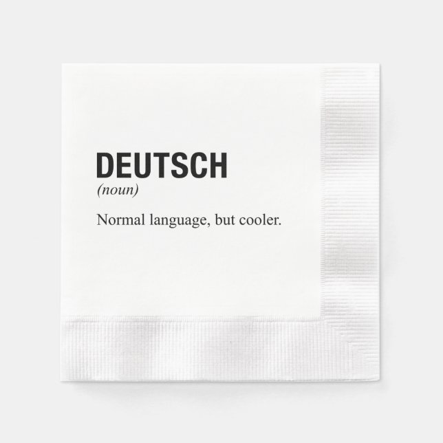 DEUTSCH SERVIETTE (Vorderseite)