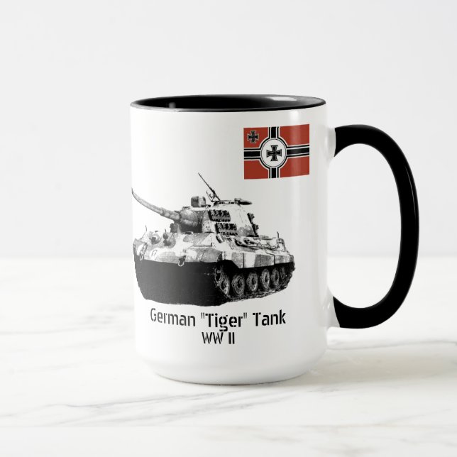 DEUTSCH - "Tiger" BEHÄLTER Tasse (Rechts)