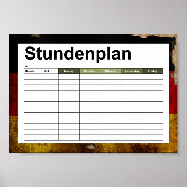 Deutsch - Vintag.. Poster (Vorne)