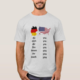 Deutsch vs. Englisch - Du - YouDich T-Shirt