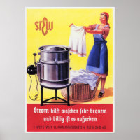 Deutsche 1935 Elektrische Waschmaschine Retrowerbu